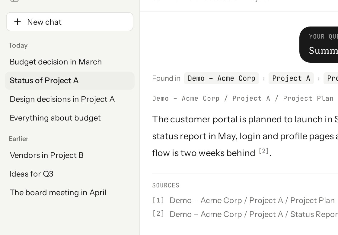 The UnTangle sidebar listing earlier conversations grouped by today and earlier